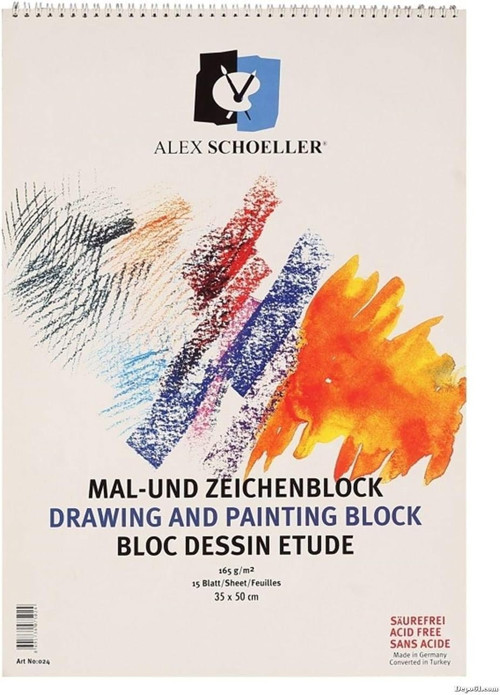 ALEX SCHOELLER A.SPR.RSM.165.35 RESİM DEFTERİ 165 GR. 35x50 ALX-024