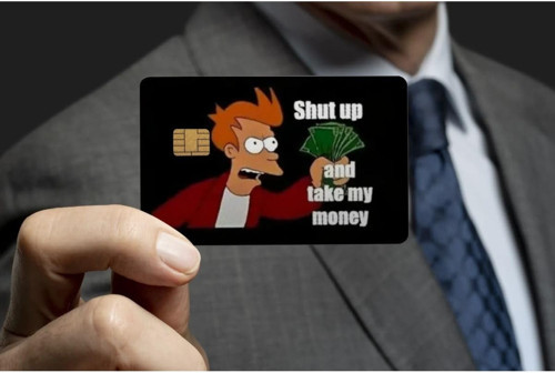 Ms Major Selection Simpsons Shut Up And Take My Money Kredi Kartı Kaplama & Sticker