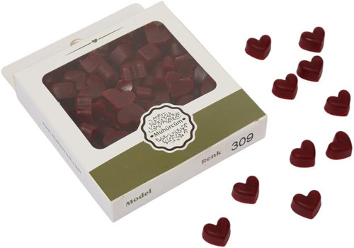 ProFisher Mühür Mumu Eritme Kalp Boncuk Paket Model No: 309 VİŞNE KIRMIZI