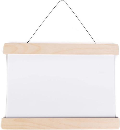 MicroWood Mıknatıslı Ahşap Çerçeve, Pratik Çerçeve, Gerçek Ahşap (23cm, Huş)