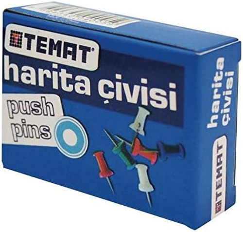 TEMAT 180 RENKLİ HARİTA ÇİVİSİ