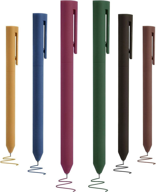 Joyzzz Hızlı Kuru Mürekkep Kalemleri, Hızlı Kuru Jel Mürekkep Kalemleri, 6 Paket 0.5mm Renkli