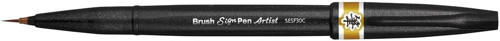 Pentel Sing Pen Brush İnce Uçlu Fırça Kalem SARI