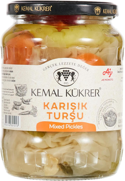 Kemal Kükrer Karışık Turşu Cam Kavanoz 680 Gr