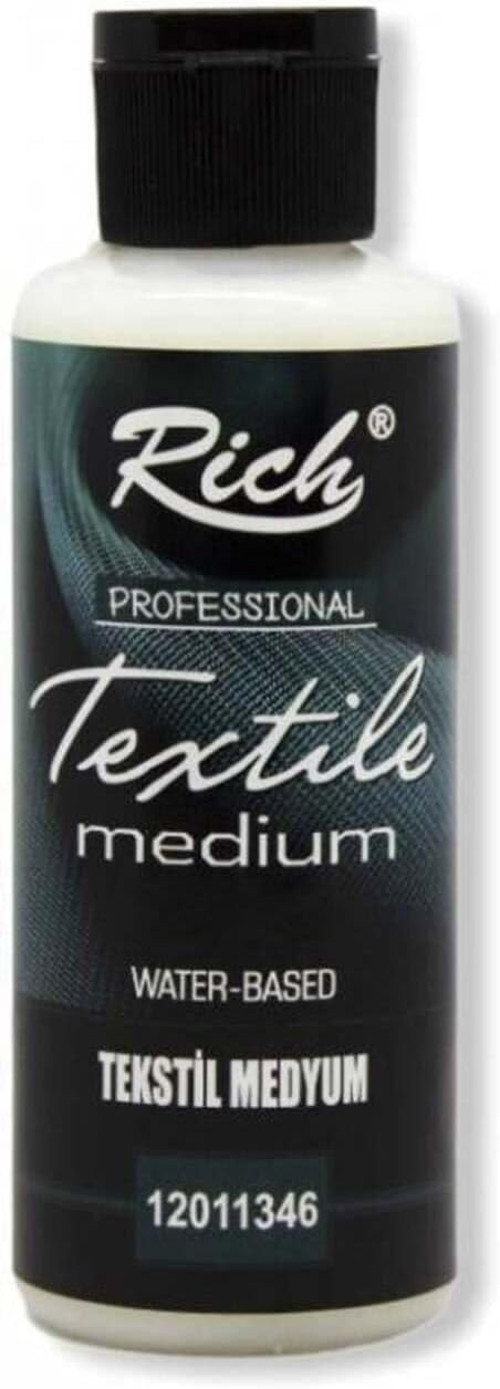 Rich Lisinya202 Tekstil Medium, 120 ml, Su Bazlı Kumaş Boyası 8697886187803