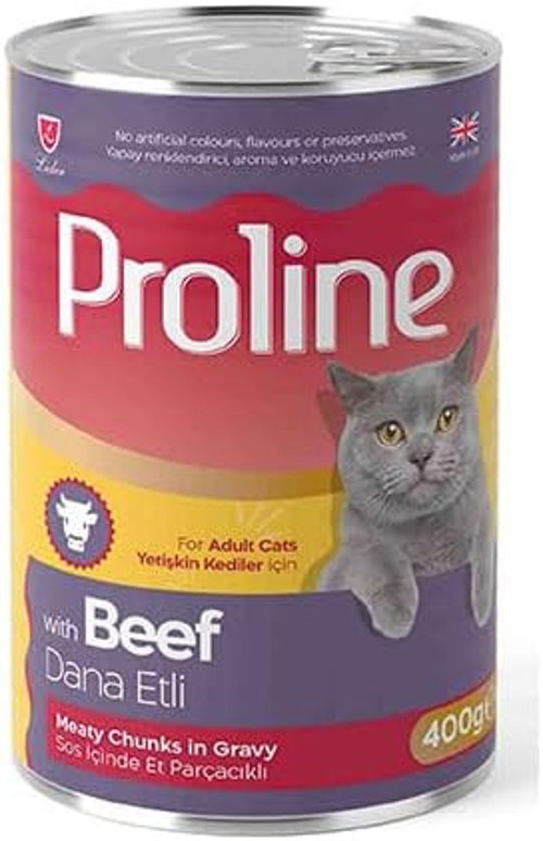 Proline Dana Etli Sos İçinde Gravy Yetişkin Kedi Konservesi 400 Gr