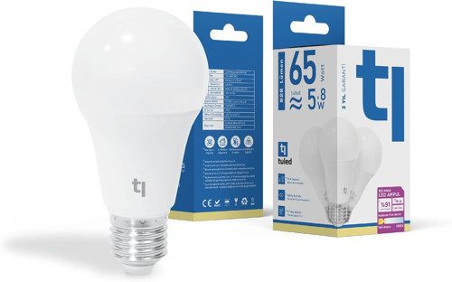 Redeem Plus A60A E27 LED Ampul, Titreşimsiz, Göz Konforu, 828 Lümen, Tatlı Beyaz, 3500 Kelvin