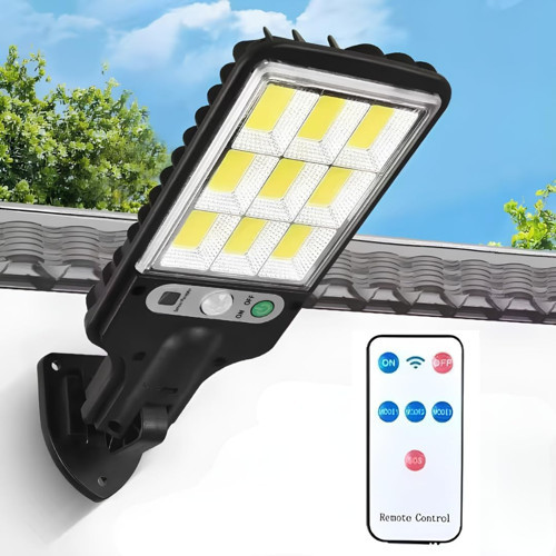 Jouis Solar Güneş Enerjili Sokak Lambası 72 LED - IP65 Su Geçirmez Uzaktan Kumandalı ve Hareket