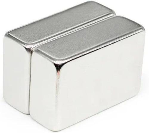 Dünya Magnet 2 Adet 30X20X10 Mm Köşeli Neodyum Mıknatıs, Süper Güçlü Magnet, N35 Kalite