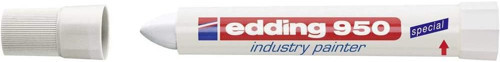edding 950 endüstri markörü - beyaz - 1 kalem - 10 mm yuvarlak uç