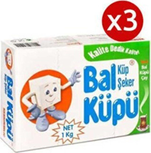 3 Adet Kesme Şeker 1000 gr