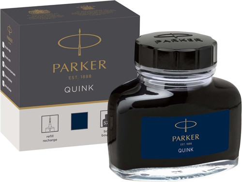 Parker Quink Dolma Kalem Şişe Mürekkebi, 57 Ml, Mavi-Siyah