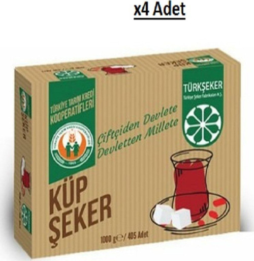 Küp Şeker 1 Kg X4 Adet