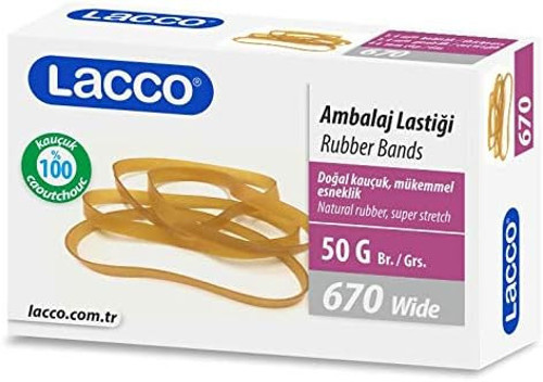 Lacco Ambalaj Lastiği Geniş 50 gr%100 Kauçuk