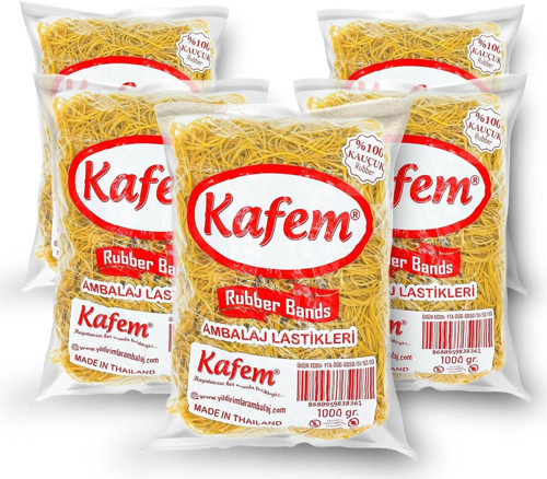 Kafem Ambalaj Lastiği 70 mm 5 Paket X 1000 Gram