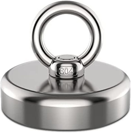 Hobialem 42Mm Süper Güçlü Magnet Fishing Neodyum Pot Mıknatıs, Kurtarma Mıknatısı