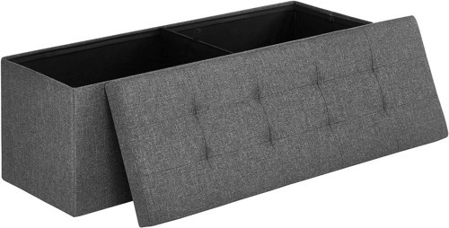 SONGMICS Tabure, Saklama Alanı, Sandık, Saklama Kutusu, Katlanabilir, Maks. Statik Yük 300 Kg, B�