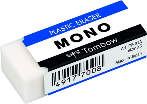 Tombow Mono Silgi, 17X11X43Mm, Beyaz