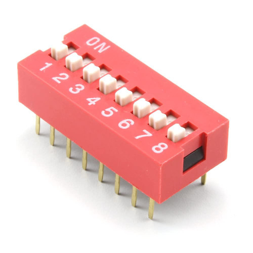 8li Dip Switch 8 Pin Kırmızı Anahtar Açık Kapalı Seçim Adres Ayar On Off Bağlantı Anahtarı