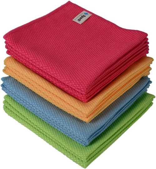Spark Mikrofiber Cam Bezi 4'Lü 40 X 40 Cm Unisex,251