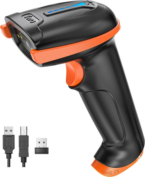 Tera 5100 Kablosuz Barkod Okuyucu - 1D ve 2D QR Kod Okuyucu, 2.4GHz Kablosuz ve USB Kablolu, 2000mAh