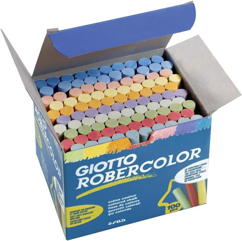 Giotto Robercolor Tebeşir, 100'lü Kutu, Karışık Renkler
