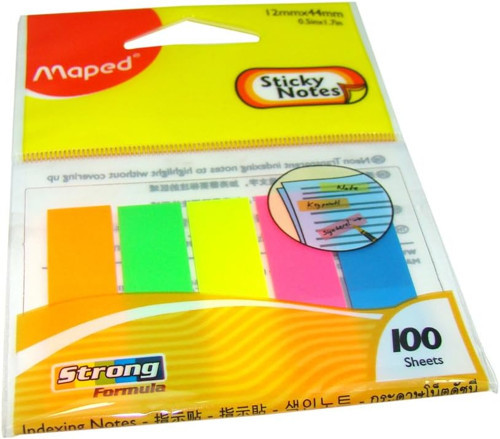 Maped Sticky Notes 12 x 44 mm Ayıraç - 100 Etiket