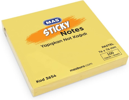 MAS 130000365400 Yapışkanlı Not Kağıdı