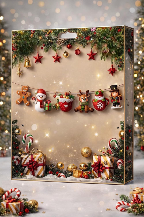 Yılbaşı Ağacı Süsü, Yılbaşı Dekoratif Banner, Şekillendirilmiş Noel Figürleri, Parti Ma