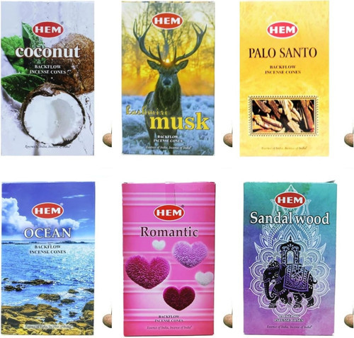 6 paket toplam 60 adet farklı aroma geri akış konik Tütsü