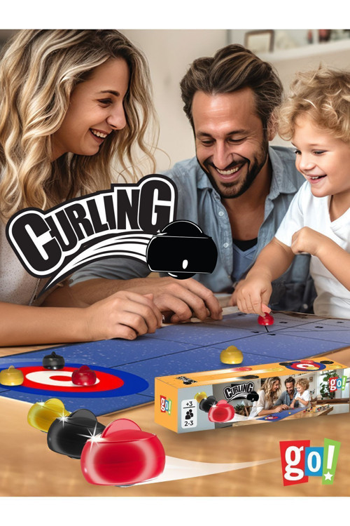 Mini Curling Ekransız Vakit Geçirme Aktivitesi Aile Etkileşimi Kutu Oyunu