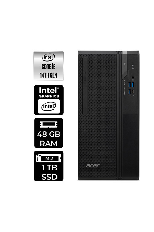 Veriton S2720G Core i5 14400 48GB 1TB SSD FDOS Masaüstü Bilgisayar & PER4 USB Bellek