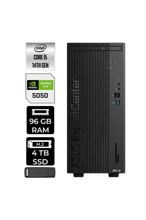 ExpertCenter D501MER Core i5 14500 RTX 5050 8GB 96GB RAM 4TB SSD Win11 Pro DI51000B0D100P600 Masaüstü Bilgisayar + PER4 USB Bellek