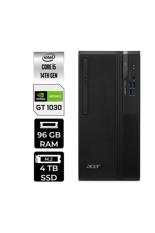 Veriton S2720G Core i5 14400 96GB 4TB SSD GT1030/4GB W11P Masaüstü Bilgisayar