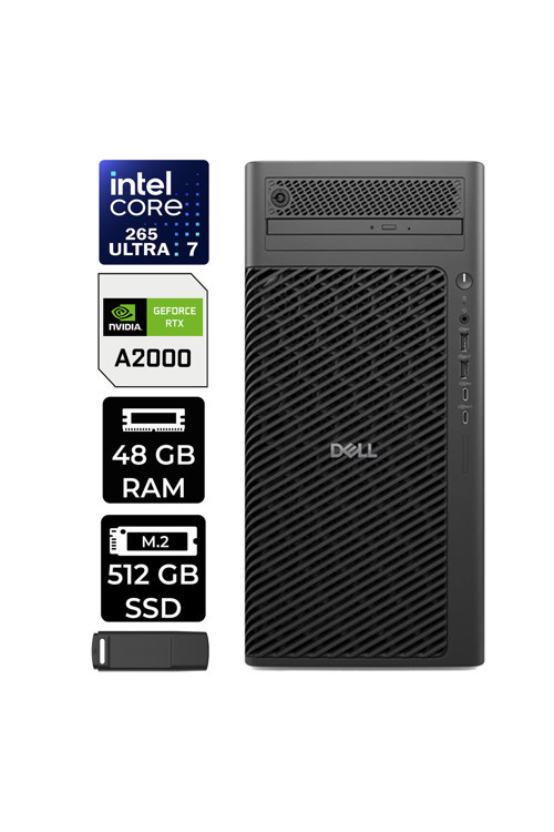 Pro Max T2 Core Ultra 7 265 RTX 2000 Ada 16GB 48GB RAM 512GB SSD Win11 Pro FCT22506P409 Masaüstü İş İstasyonu + PER4 USB Bellek