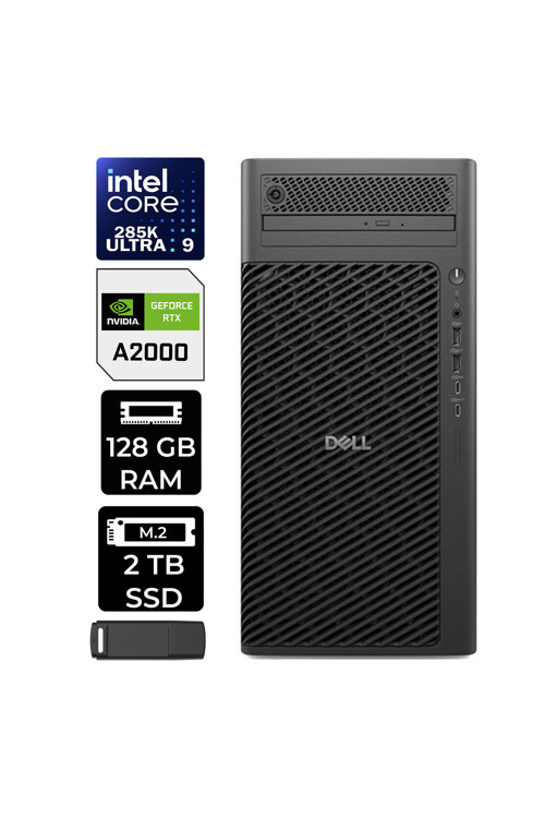 Pro Max T2 Core Ultra 9 285K RTX 2000 Ada 16GB 128GB RAM 2TB SSD Win11 Pro FCT225011P429 Masaüstü İş İstasyonu + PER4 USB Bellek