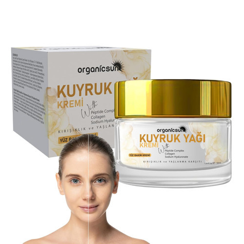 Kuyruk Yağı Kremi | Kırışıklık & Yaşlanma Karşıtı Anti Aging Yüz Bakım Kremi 50ml - Colla
