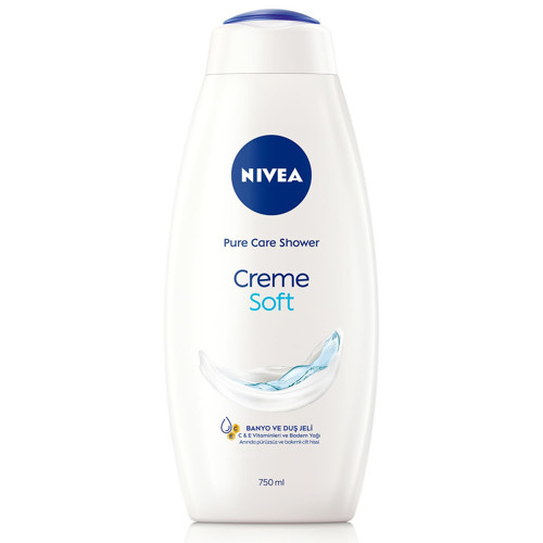 Kremsi Dokunuş Duş Jeli 750 ml, Vücut Nemlendirici, Badem Yağı, Pürüzsüz C