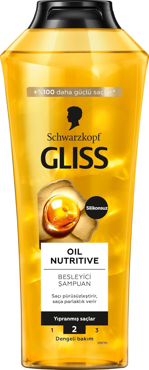 Oil Nutritive 9 Marula Yağı içeren Besleyici Şampuan 400 ml Yıpranmış Saçlar