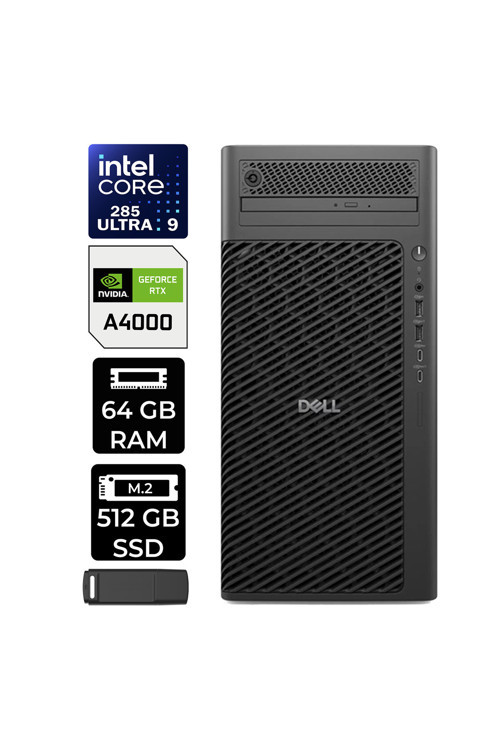 Pro Max T2 Core Ultra 9 285 RTX 4000 Ada 20GB 64GB RAM 512GB SSD Win11 Pro FCT225012P415 Masaüstü İş İstasyonu + PER4 USB Bellek