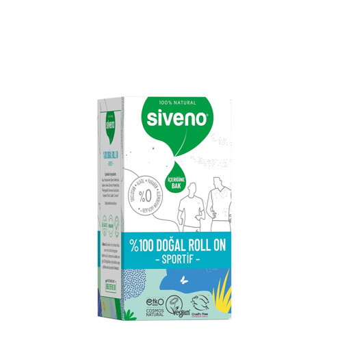 %100 Doğal Roll- Sportif Sporcu Deodorant Ter Kokusu Önleyici Lekesiz Vegan 50 ml