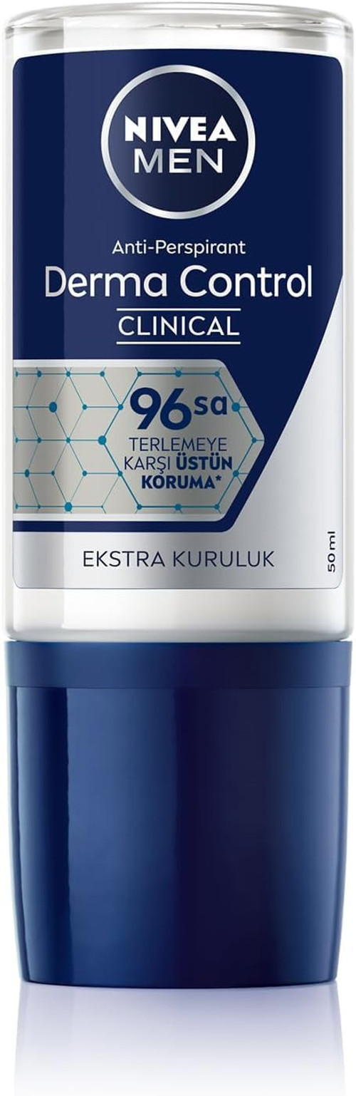 Erkek Roll Deodorant Control Clinical 50 ml,96 saat üstün koruma,Anti-perspirant,