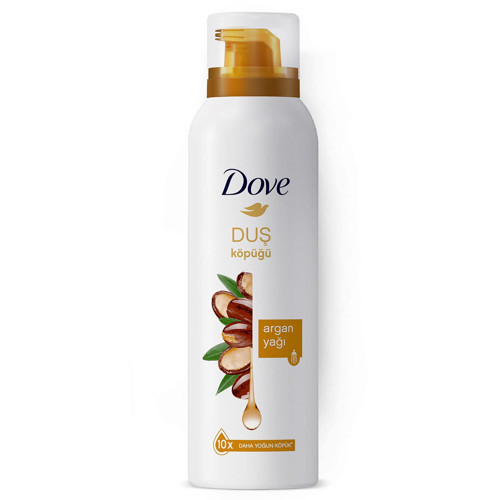 Argan Yağı Duş Köpüğü,10 Kat Daha Yoğun Köpüğe Sahip Kremsi Formül, 200 ml,