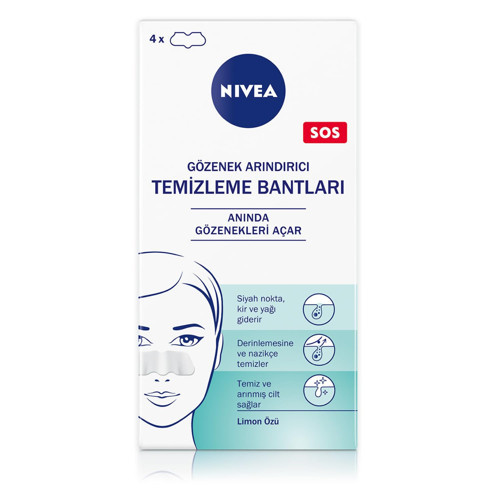 Nokta Temizleyici Burun T-Bant, Gözenek Arındırıcı, Derinlemesine Temizlik, Limon Özü, 4