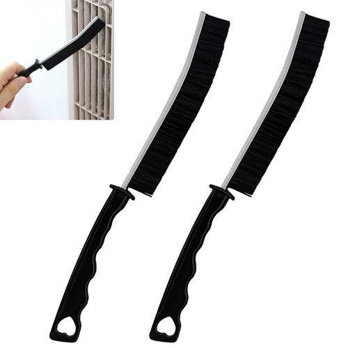 QianFenShi 2 adet derz fırçası, sert kıllı köşe temizleme fırçası, sert kıllı derz temizleme f