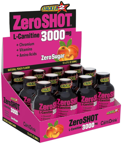 ZeroSHOT Zeroshot Peach 3000Mg 60Ml X 12 Adet 1 (1 x 720 ml)
