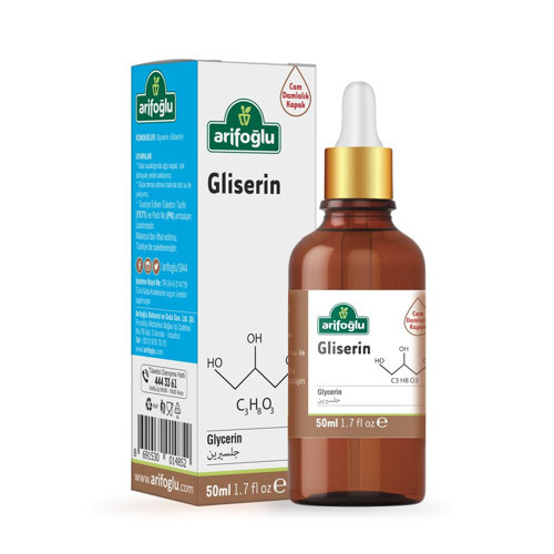 Gliserin 50ml | Cildinizi nemlendirir yumuşatır. Kuru ciltler için doğal bakım sağ