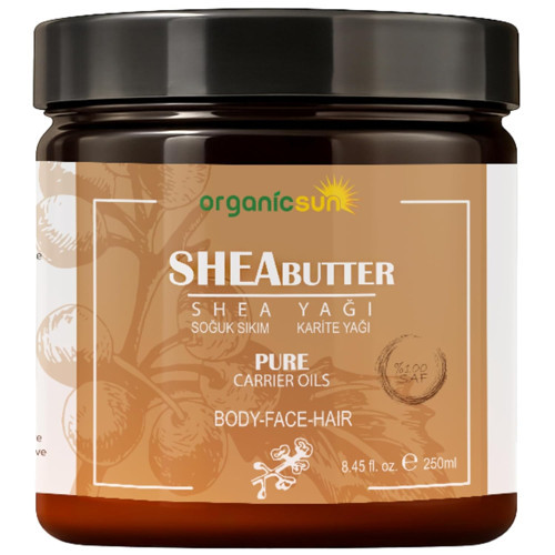 Shea Yağı 250 ML |%100 Ham, Soğuk Pres, Rafine Edilmemiş, Shea Karite | Kuru Cilt,