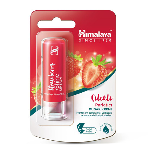 Parlatıcı Dudak Kremi, Balm, Çilek, Kayısı Çekirdeği Yağı, Nemlendirici,%100 Doğal Renk