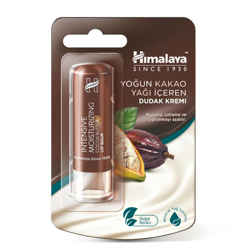 Yoğun Nemlendirici Dudak Kremi, Balm, Kakao Yağı, Hint Yağı, Besleyici,%100 Doğal Renk,
